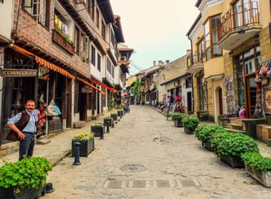Bulgaria: Old Europe Traditional streets of Veliko Tarnovo.
