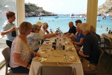 Enjoying an included lunch on Gozo | Malta Through Millennia Enjoying an included lunch on Gozo | Malta Through Millennia