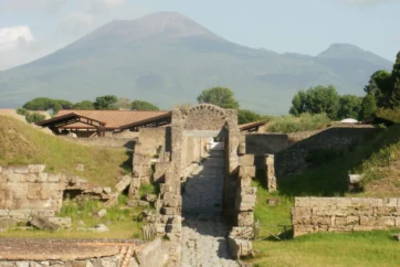 Vesuvius from Pompeii | New Vesuvian Discoveries Vesuvius from Pompeii
